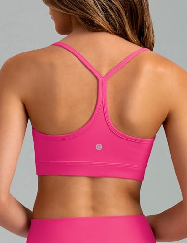 Image of Colorfulkoala Women's Dreamlux Y Back Sports Bra Low Impact Padded Workout Top with Built in Bra A-C Cups