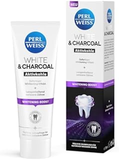 Perlweiss White & Charcoal węgiel aktywny, 75 ml
