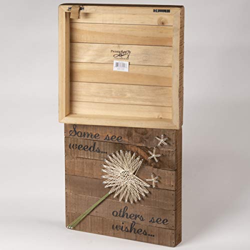 Primitives-by-Kathy-Distressed-Wood-Slat-Sign-Some-see-weeds-with-Hand-Strung-Heart-Wall-Art-Desk-Decor-for-Home Primitives by Kathy Distressed Wood Slat Sign Some see weeds with Hand Strung Heart Wall Art Desk Decor for Home