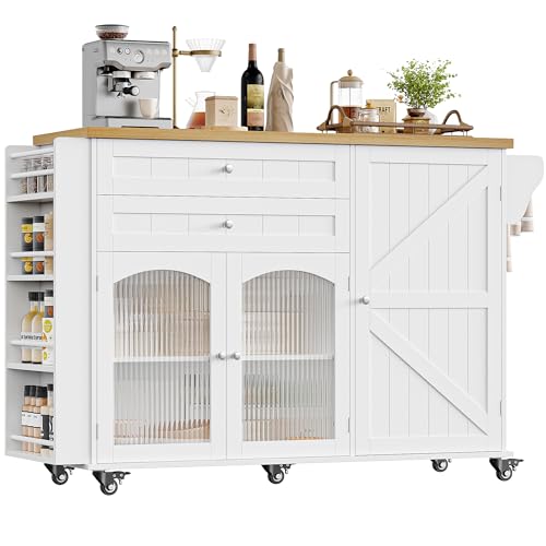 FINETONES 52 Inch Kitchen Island