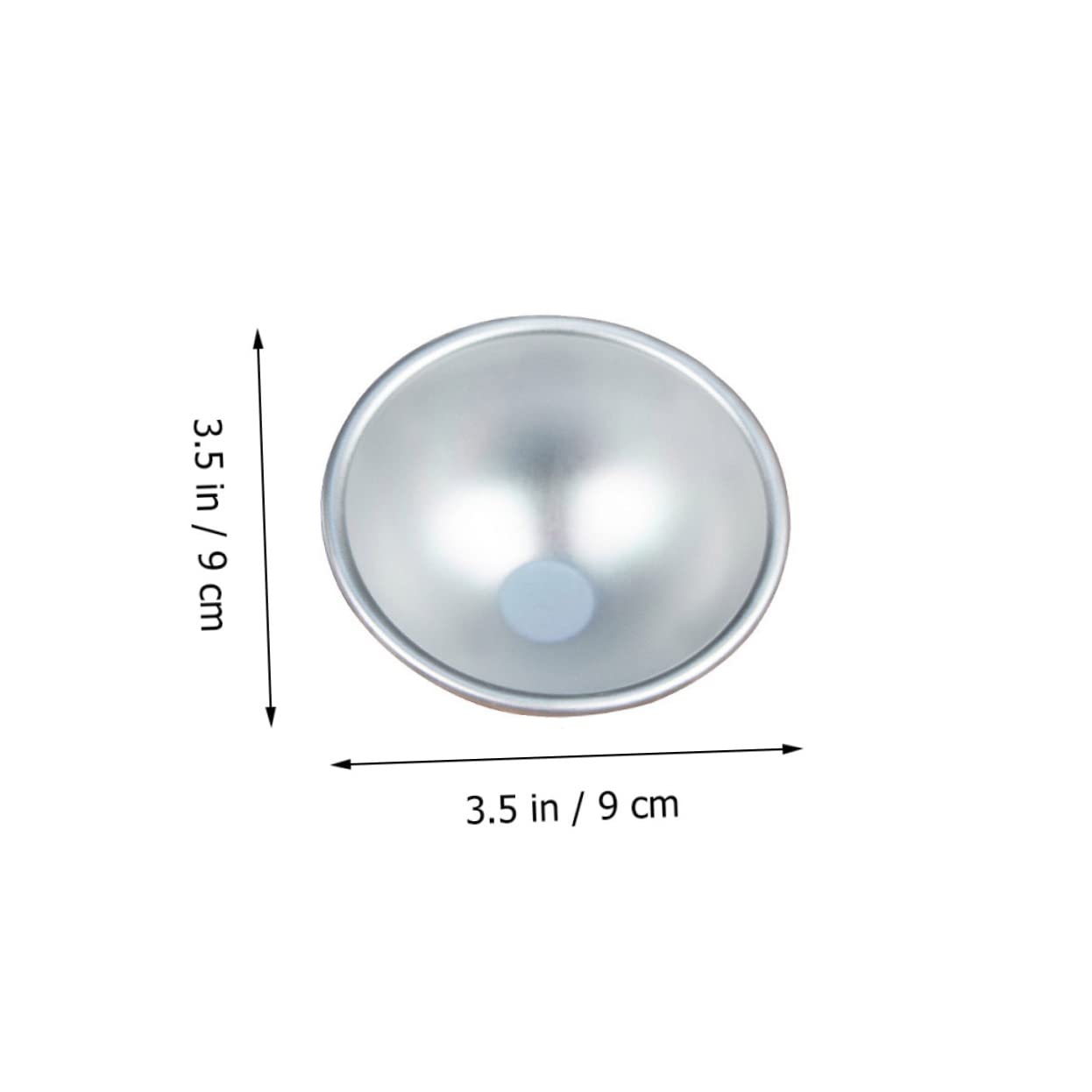 Cabilock 6pcs Aluminium Alloy Mousse Cake Dessert Molds Non-Stick Baking Cups for Pudding and Jelly for Home Baking Desserts and