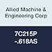 Allied Machine & Engineering 7C215P-.618AS AM300 Coating C2 Carbide (K20) GEN3SYS XT Drill Insert, Series 15, Stainless Steel Geometry, 15.7 mm Diameter