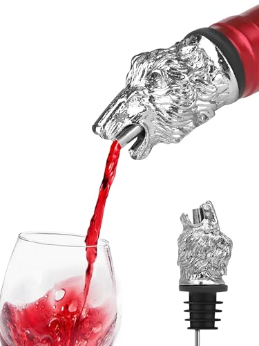 Lion Head Wine Pourer and Liquor Stopper