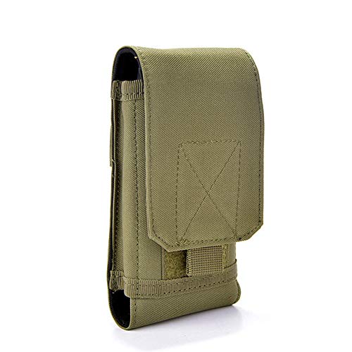 Universal Tactical MOLLE Holster Army Mobile Phone Belt Pouch EDC Security Pack Carry Accessory Kit Waist Bag Case Compatible iPhone 13 Pro X XS Max XR 7 8 6/6s Plus for Samsung Galaxy S10 S9 S8 Plus