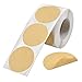 WISETOP - Pegatinas circulares de kraft natural marrón, autoadhesivas, con puntos de codificación, etiquetas redondas autoadhesivas, etiquetas etiquetas decoración en rollo