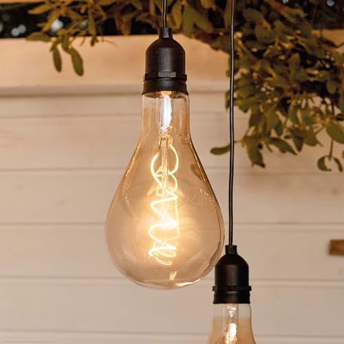 hellum Hängelampe mit Batterie und Fernbedienung outdoor, A100 Ø 10 x...