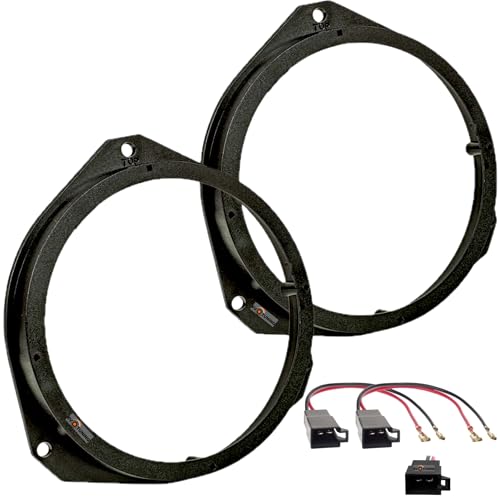 Kit di montaggio altoparlanti auto di Qualità, 100% Made in Italy, permette l'installazione e sostituzione degli altoparlanti di serie con altri after market aventi diametro standard 165mm - 16,5cm