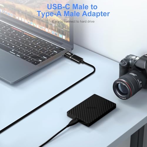 Image of REDWIND USB Type-C with USB A-Male Connector, USB 3.0 Adapter, Male-Joiner Plug Coupler Extender USB 3.1 Gen 2 Super Speed Charging and Upto 10Gbps Transfer Speed Type-A to Type C