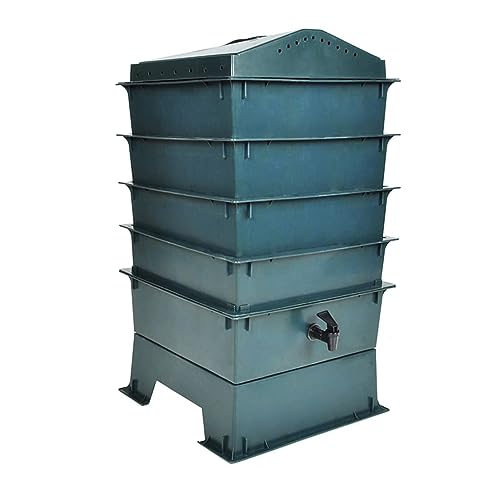 Camerina Criadero de Gusanos de 4 bandejas 42x42x60 cm Incubadora para Peces Tanque De Camarones Criadero