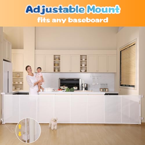 150-Inches-Retractable-Baby-Gates-Extra-Wide-35-Tall-Baby-Gates-for-Doorways-Upgraded-Retractable-Dog-Gate-with-Fiberglass-for-Stairs-Retractable-Pet-Gate-for-Dog-IndoorOutdoor-White - Cucciolini Doodles   150-Inches-Retractable-Baby-Gates-Extra-Wide-35-Tall-Baby-Gates-for-Doorways-Upgraded-Retractable-Dog-Gate-with-Fiberglass-for-Stairs-Retractable-Pet-Gate-for-Dog-IndoorOutdoor-White