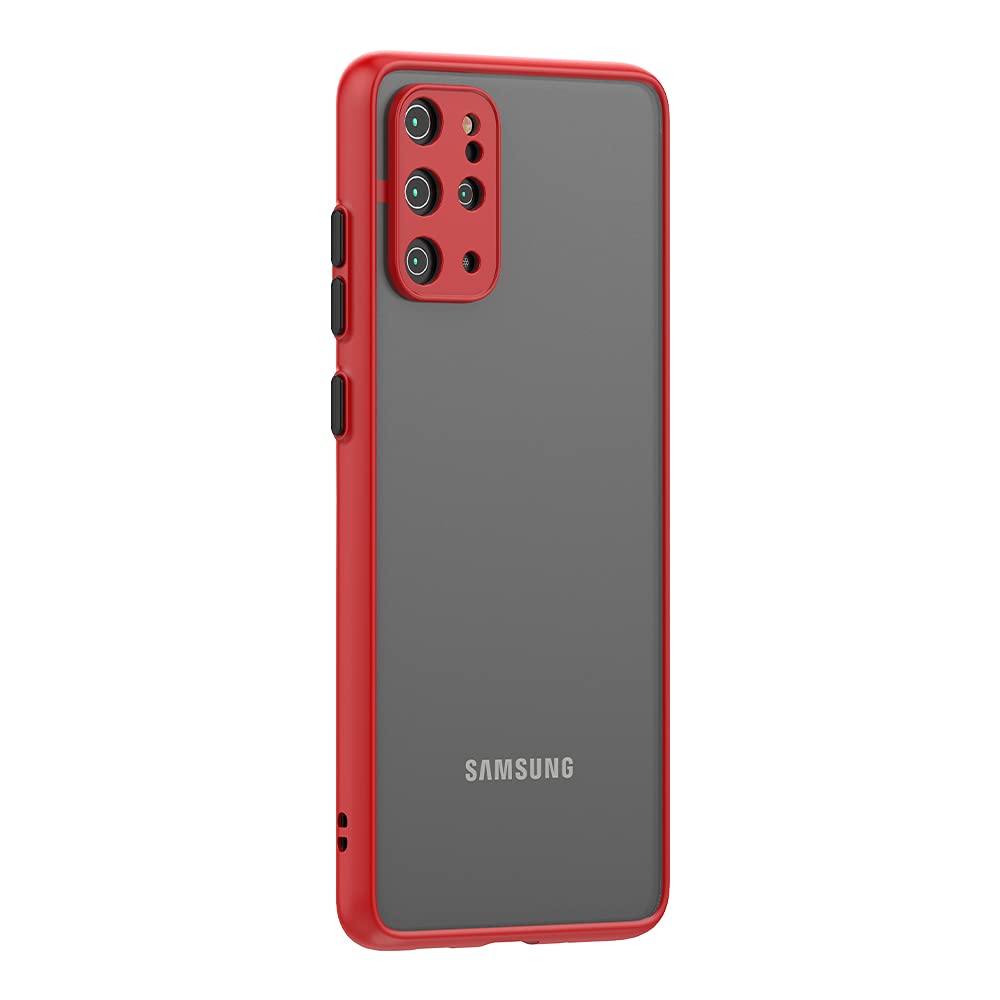 Case for Samsung Galaxy S20 FE Case [Protect from Fingerprint/Shock/Scratch/Slip] Shockproof Hard PC Back with Soft TPU Bumper Slim Protective Phone Cover for Samsung Galaxy S20 FE (Red)