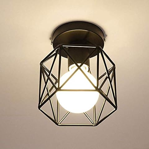 AUA Lámpara de Techo Vintage Industrial de Metal Cover