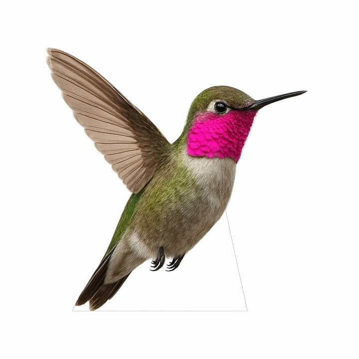 Hummingbird Cardboard Cutout &ndash; 3FT Realistic Hummingbird Standee for Parties, Events & Nature...