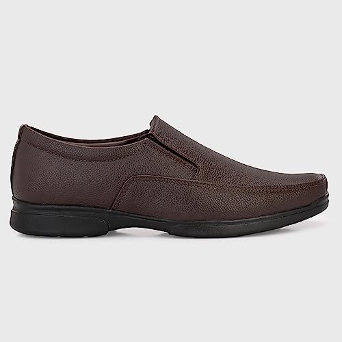 Image of Centrino Mens Uniform Dress Shoe | Versatile Comfort and Quality | Perfect for Casual and Formal Wear | Premium Craftsmanship, Simple Yet Elegant Design Tan Formal Shoe for Mens (64041)