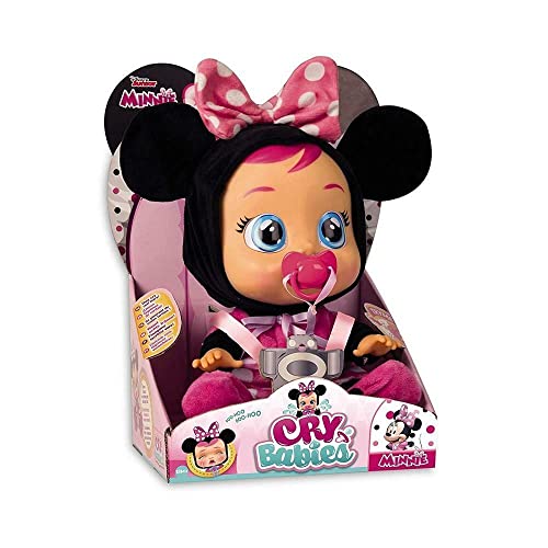 BEB&Eacute;S LLORONES Minnie | Mu&ntilde;eca interactiva que Llora de verdad con Chupete y...