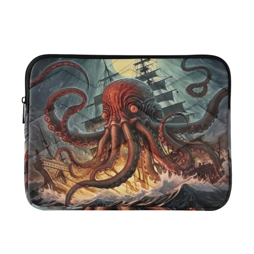 Funda para Laptop Ocean Boat Octopus 13-14 pulgadas