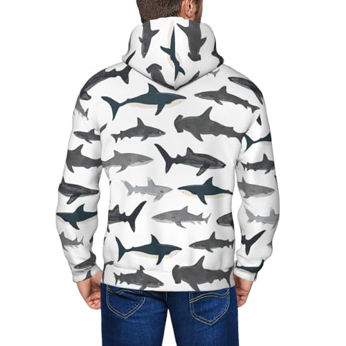 Sweat à capuche thermique Sharks pour homme contre le froid marin - 7