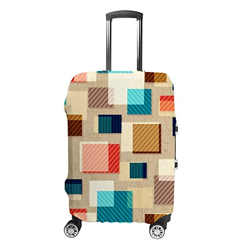 Housse de bagage vintage en tissu premium lavable pour valise élégante