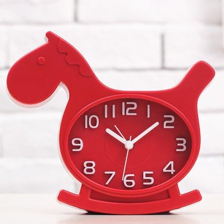 Mute alarm clock, creative student cartoon, alarm clock for children, bedroom, bedside clock, electronic clock,B