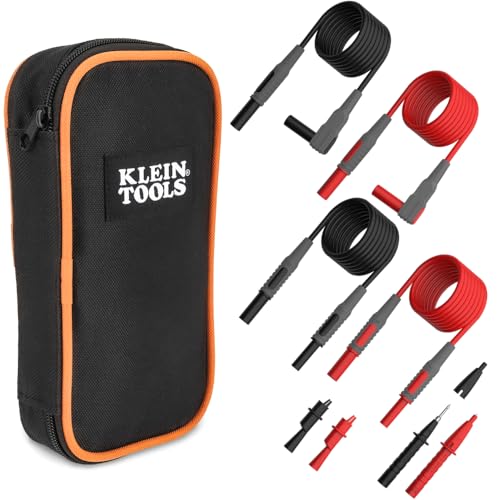 Klein Tools 69483 Meter Test Leads Accessory Kit with (2) Right