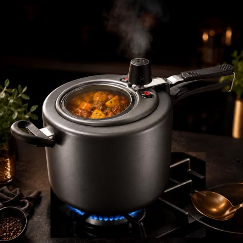 Panela de Pressão MTA 4,5L com Visor Grande 7 Camadas Antiaderente
