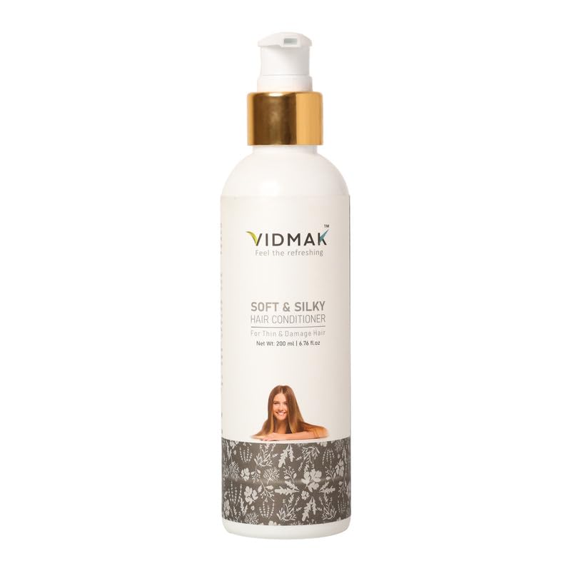 VIDMAK Soft And Silky Hair Conditioner Luxurious Hydration for Silky Smooth Locks Lightweight Nourishing Formula for Ultimate Hair Elegance (200 ML)
