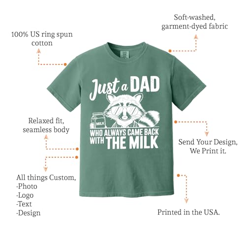 Custom Comfort Colors T-Shirt for Men & Women – Personalized Shirt with Text, Photo, or Logo – Design Front & Back3