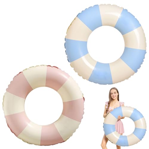 Anello da Nuoto per Adulti,2pcs Anello Nuoto Gonfiabile,Anelli Gonfiabili Piscina