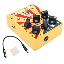 This guitar effects pedal simulates the tone and clarity of 57 Deluxe, very practical Possess 6 controls for controlling the equalizer and super speed response: low, medium, high, level, sound and drive Aluminum alloy shell posse higher strength, spe...
