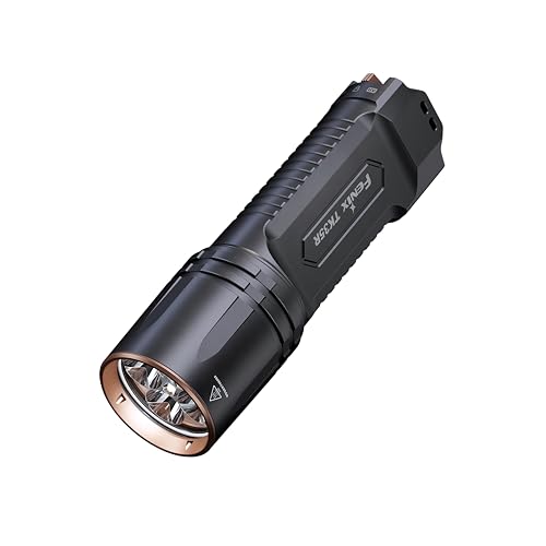 Fenix TK35R Wiederaufladbare Outdoor- und Sicherheits-Taschenlampe, 5800 Lumen, 610 m, max. 105 Stunden, FlexiSensa-Endschalter, 2-stufige UV-Beleuchtung, Schiebeanschlussabdeckung, IP68