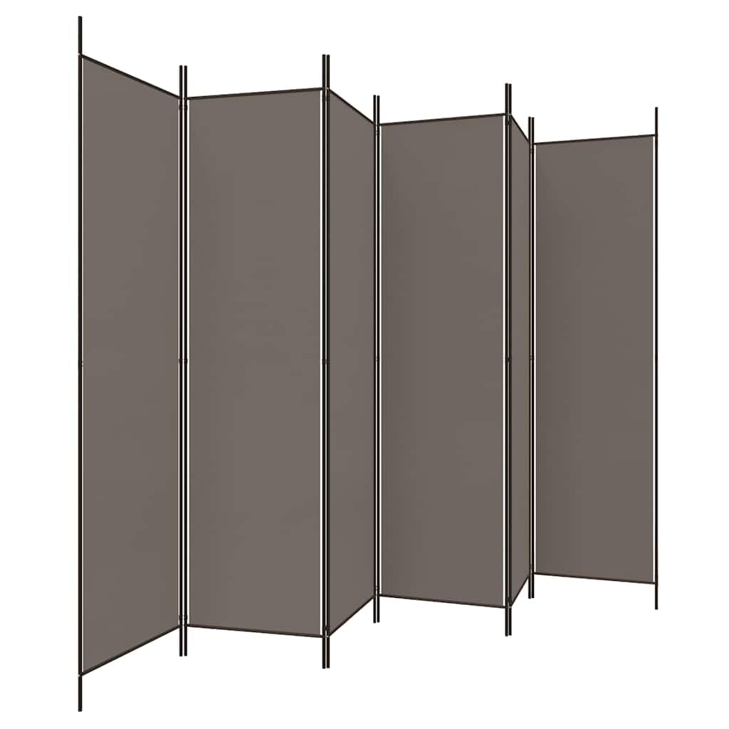 Paravent brise-vue en tissu anthracite 300 x 200 cm, pliable, autonome, opaque, idéal pour salon, chambre à coucher, bureau, balcon, jardin, intérieur et extérieur, protection acoustique