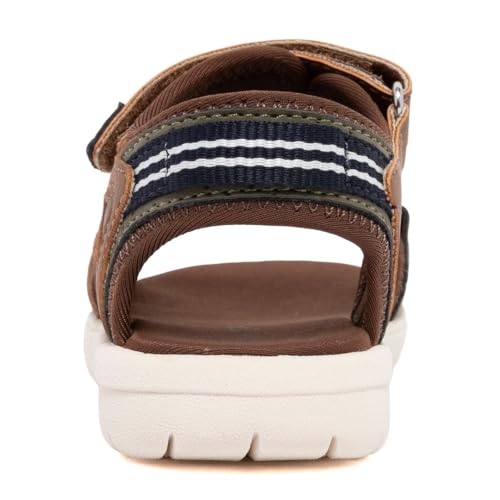 Image of Nautica Toddler Boys Sport Sandals - Lightweight Athletic Open-Toe Summer Shoes with Dual Adjustable Hook and Loop Straps for Outdoor Play, Beach, and Water