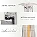 LAUSAINT HOME Pyramid Patio Heater, 48,000 BTU Outdoor Patio Heater All Stainless Steel, Upgraded Quartz Glass Tube Propane Heater for Backyard Commercial, Tip-Over Protection, Cover & Wheels