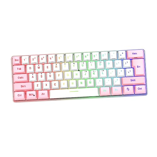 Clavier mécanique RGB 61 touches compact en ABS pour setup gaming performant