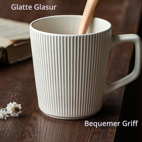 Cawein Urbanstrive 16,9 oz große Kaffeetasse mit Henkel Teetasse, Kaffeebecher, Becher, Teetassen mit Henkel, einfach und atmosphärisch, geeignet für den täglichen Gebrauch im Büro und als Geschenk, – Bild 3