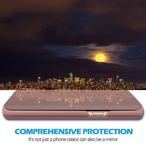 Compatible With Samsung Galaxy A12 Case Flip Leather Cover Clear S-View Mirror Shockproof Cover With Kickstand Anti-Scratch Protective Phone Cases Cover For Samsung A12 #TOP6