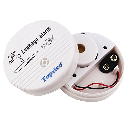 Topvico Water Leak Alarm Flood Sensor Detector 90Db Work Alone Home Security 3 Pack #TOP1