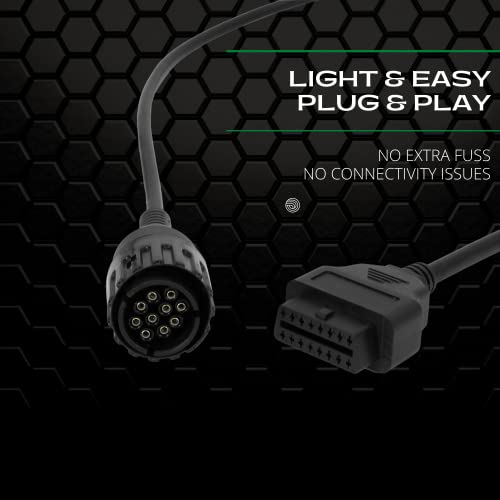 Ohp Obd Adapter For Bmw Motorcycle | Gs-911 Scanner Obd2 Alternative | 10 Pin (40-Inch) #TOP2