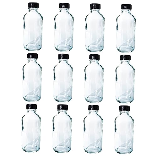 SOLUSTRE 12 Piezas Botella De Vidrio Botellas De Boticario Botella De Agua Caliente Botella De Sellado De Muestra Contenedores Contenedor De Reactivo Transparente Taza Medidora Vidrio Común