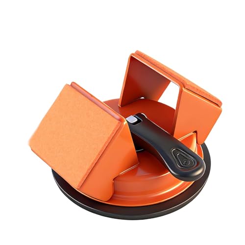 Floor Gap Fixer Tool with Dual 45° Striking Surfaces - Heavy Duty Suction Cup Flooring Repair Kit for Vinyl Plank, Laminate, and Engineered Wood (Orange Tool)