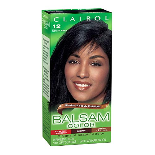Clairol Balsam tinte para cabello permanente 12 Negro natural pack 2 miniatura 5