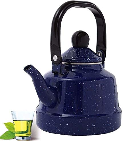 Teapot émail SHISHI 2.5L avec filtre pour la cuisine familiale au quotidien