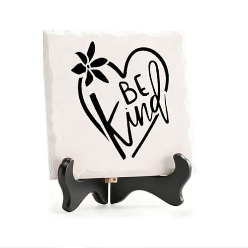Ceramic Be Kind Sign with Wooden Stand