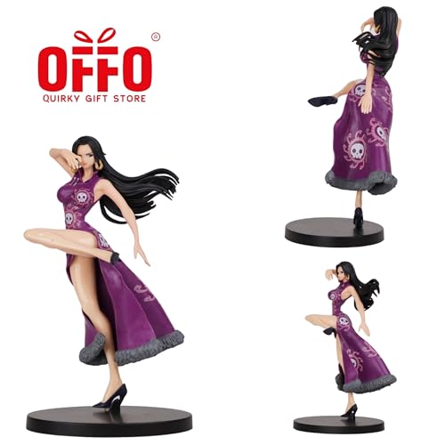 Image of Offo One Piece Boa Hancock Action Figure 15cm, Premium PVC Anime Collectible for Home Decor, Office Desk & Study Table, Multicolour Display Gift for Fans