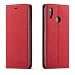 Produktbild QLTYPRI Hülle für Huawei P20 Lite, Premium Dünne Ledertasche Handyhülle mit Kartenfach Ständer Flip Schutzhülle Kompatibel mit Huawei P20 Lite - Rot