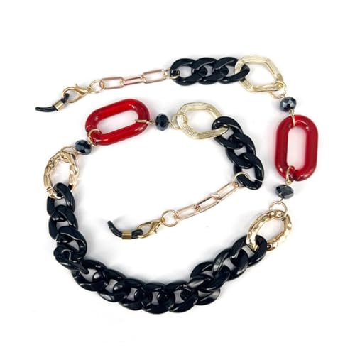 Chaîne de perles en plastique vintage : lanière personnalisée pour lunettes