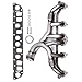 cciyu SS Exhaust Manifold Kit Fits 1991-1999 for Jeep for Cherokee 1991-1992 for Jeep Comanche 1993-1998 for Jeep Grand for Cherokee 1997-1999 for Jeep TJ 1991-1995 1997-1999 for Jeep Wrangler