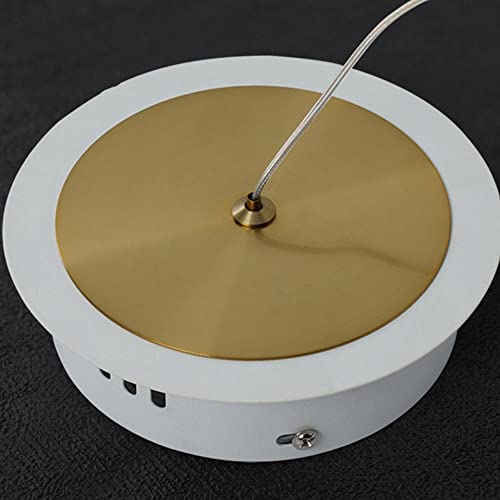 Suspension cylindrique LED moderne à éclairage doux pour chambre