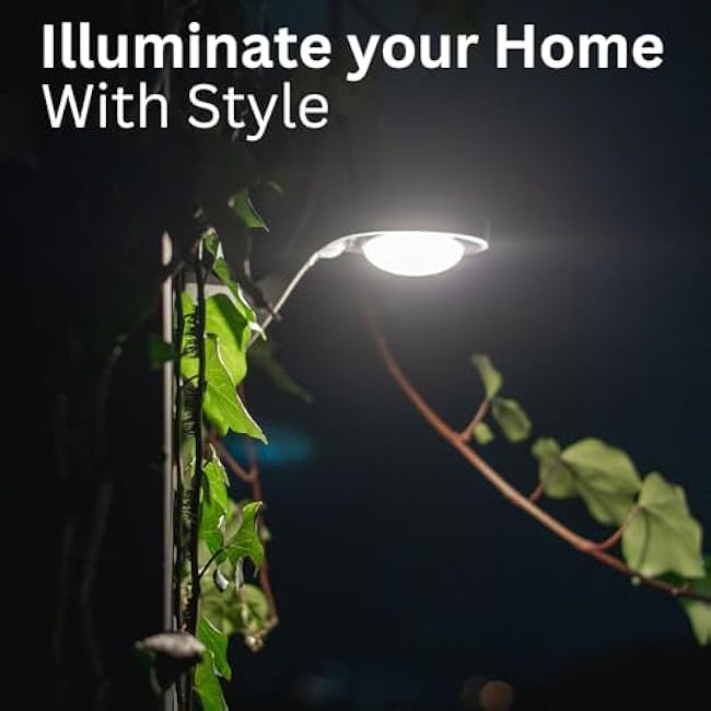 GSS Solar Wall Lights LED-1000LM 3000K- Outdoor Fence Solar Lights with Motion Sensor, IP65 Waterproof, Shed Lights Solar Powered, Aluminum, for Patio, Garage, 2 Pack