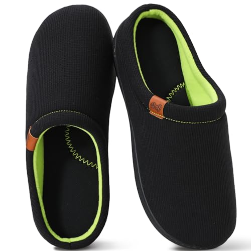 AWFI Men's House Slippers with Arch Support Coolmax® Comfy Memory Foam Slippers for Men Indoor and...